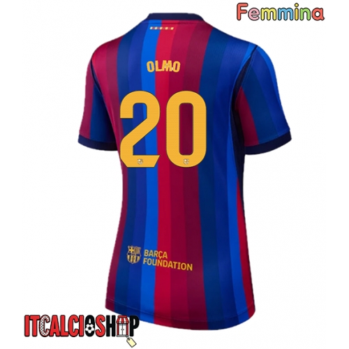 Barcelona Dani Olmo #20 Prima Maglia Femmina 2026-27 Manica Corta
